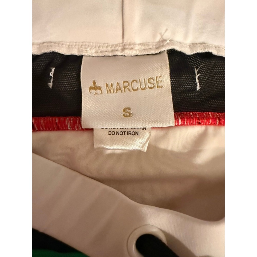 Marcuse Swim Brief Mens Small White Colorblock Mesh Athletic Designer - Picture 3 of 4